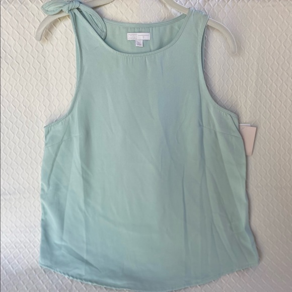 14th & Union sea foam green/blue sleeveless tank. Medium. Tie detailing. NWT. - Picture 5 of 11